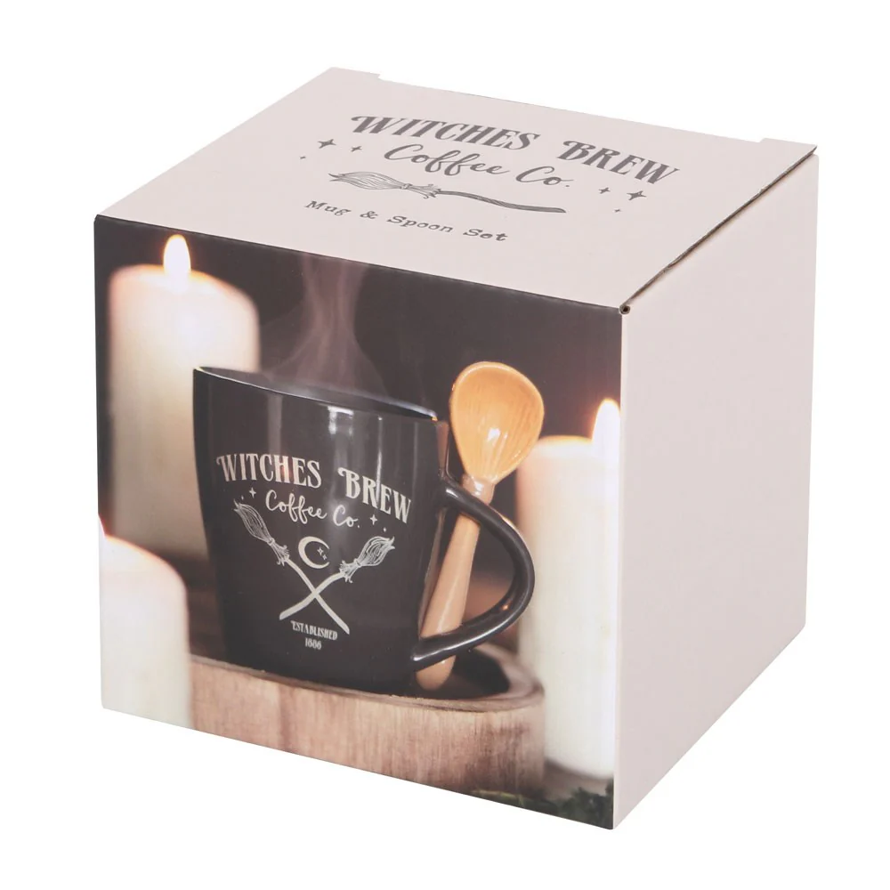 Witches Brew Coffee Co. Mug and Spoon Set - Image 4